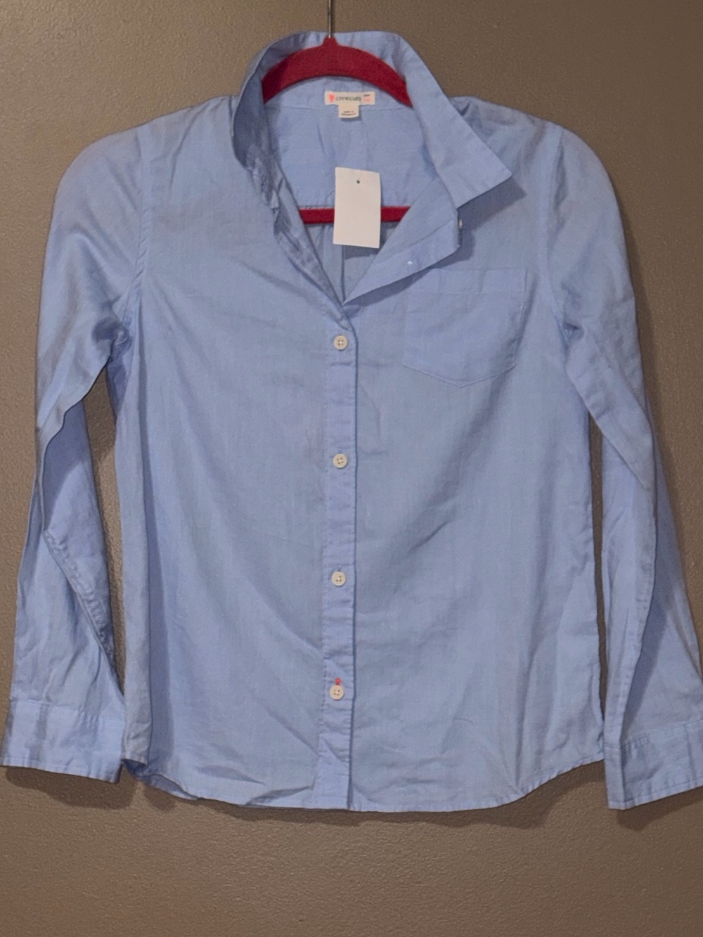 Crewcuts Light Blue Button-Front Shirt